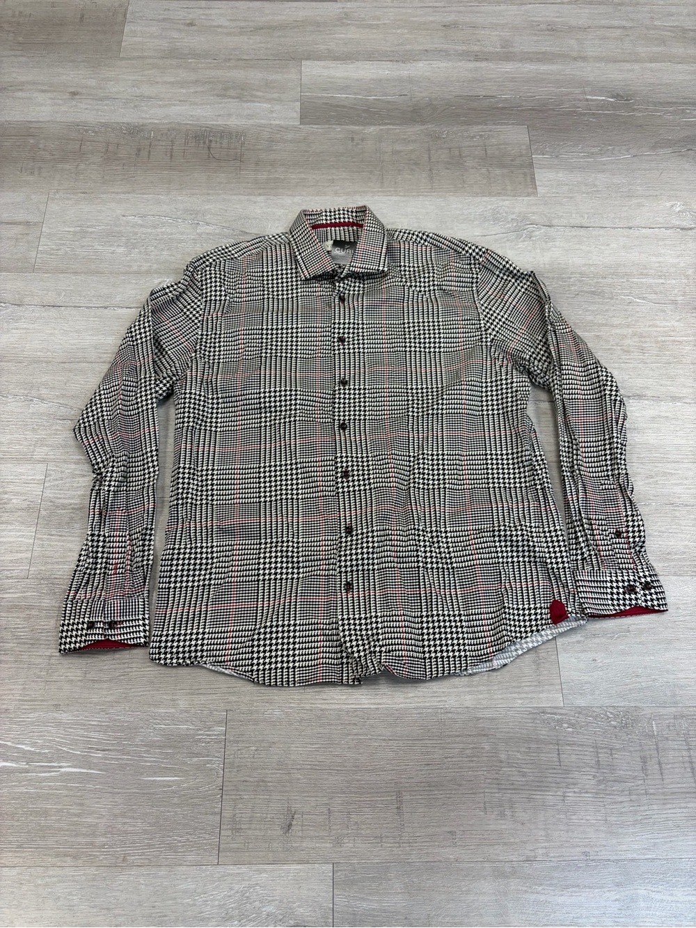 Men's Vercini Plaid Button-Up Shirt